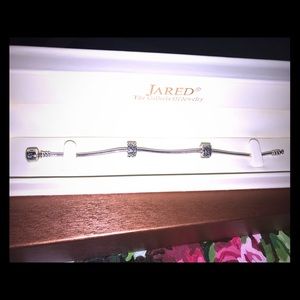 Authentic Pandora bracelet and clips